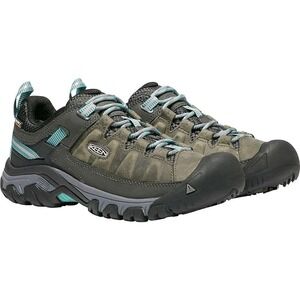 KEEN® Women's 11 M Targhee III Low Waterproof Hiking Shoes - Alcatraz/Blue Topaz
